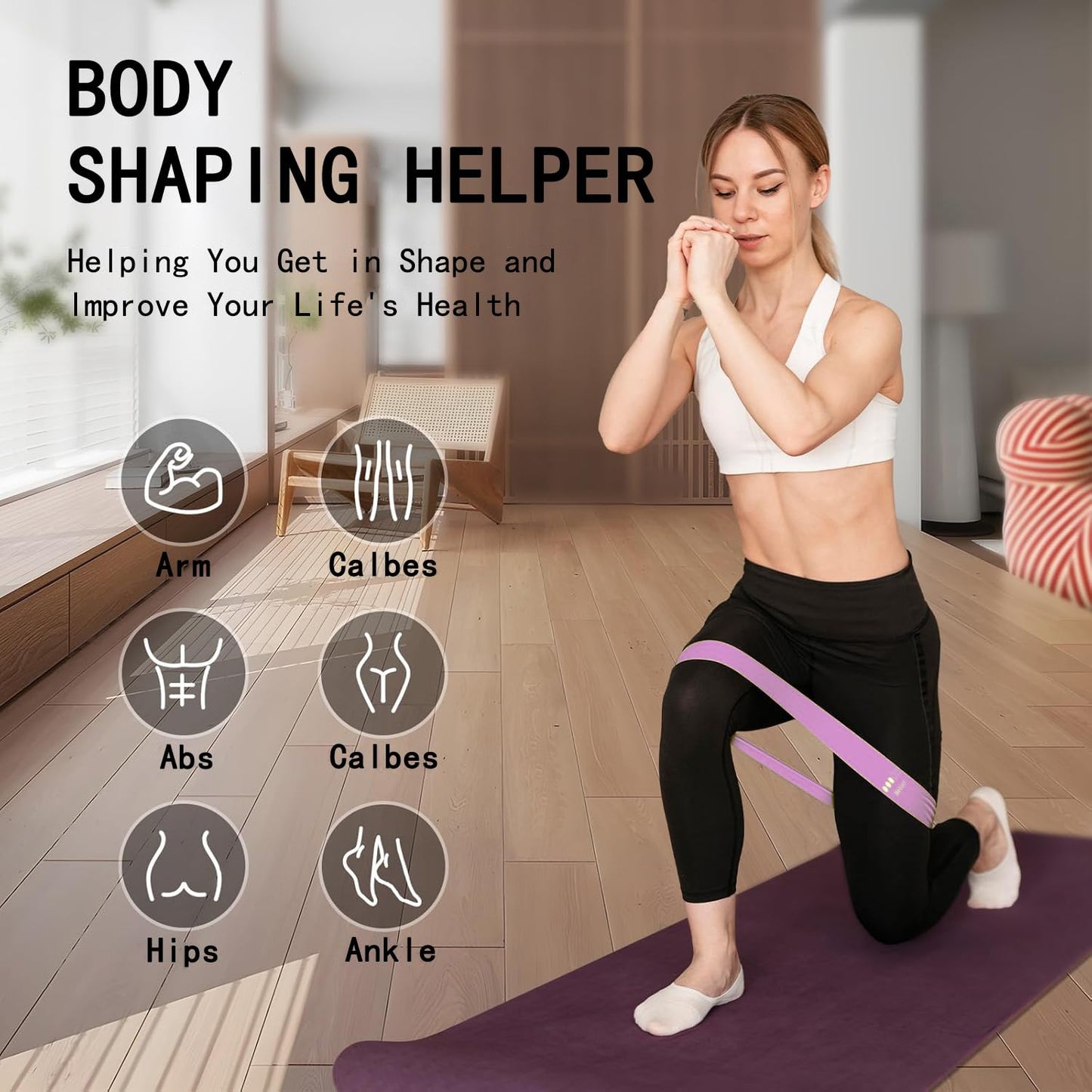 Yoga Knee Support Pad for Women Pilates Kneeling Cushion | Elbows Wrist Hands Head Foam Extra Thick Men Exercise Knees Pads Set of 6 Pieces (Pink)