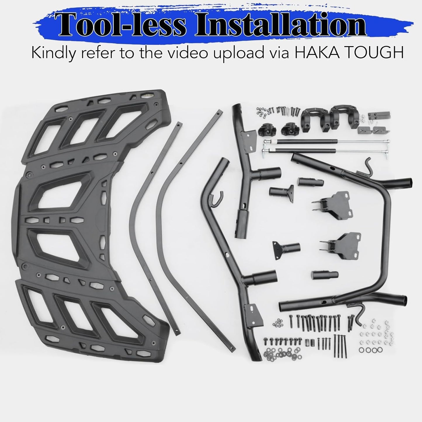 HAKA TOUGH Pivoting Rack Kit for Can Am Maverick X3 Accessories 2017-2024, Spare Tire Cargo Luggage Rack for Can Am Maverick X3 Accessories,Replace OEM # 715002881