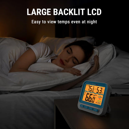 ThermoPro Digital Pool Thermometer Floating Easy Read, Large Size Water Thermometer for Cold Plunge, IPX8 Waterproof Water Temperature Monitor for Hot Tub/Ice Bath/Swimming Pool/SPA/Aquarium/Pond