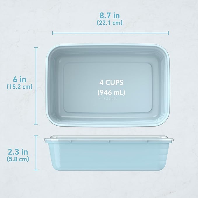 Bentgo Prep - 20-Piece 1-Compartment Reusable Meal Prep Containers