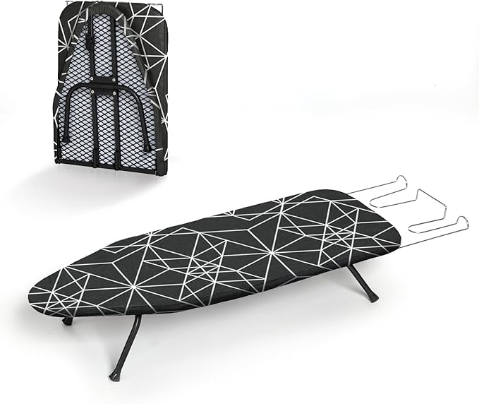 Mini Ironing Board Tabletop Foldable, RAINHOL Space-Saving Iron Board, Compact
