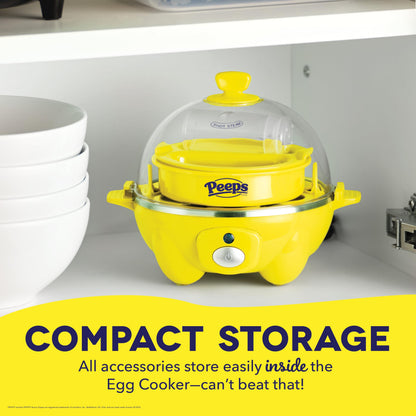 DASH Rapid Egg Cooker: 6 Egg Capacity Electric Egg Cooker for Hard Boiled Eggs, Poached Eggs, Scrambled Eggs, or Omelets with Auto Shut Off Feature - Aqua, 5.5 Inch (DEC005AQ)