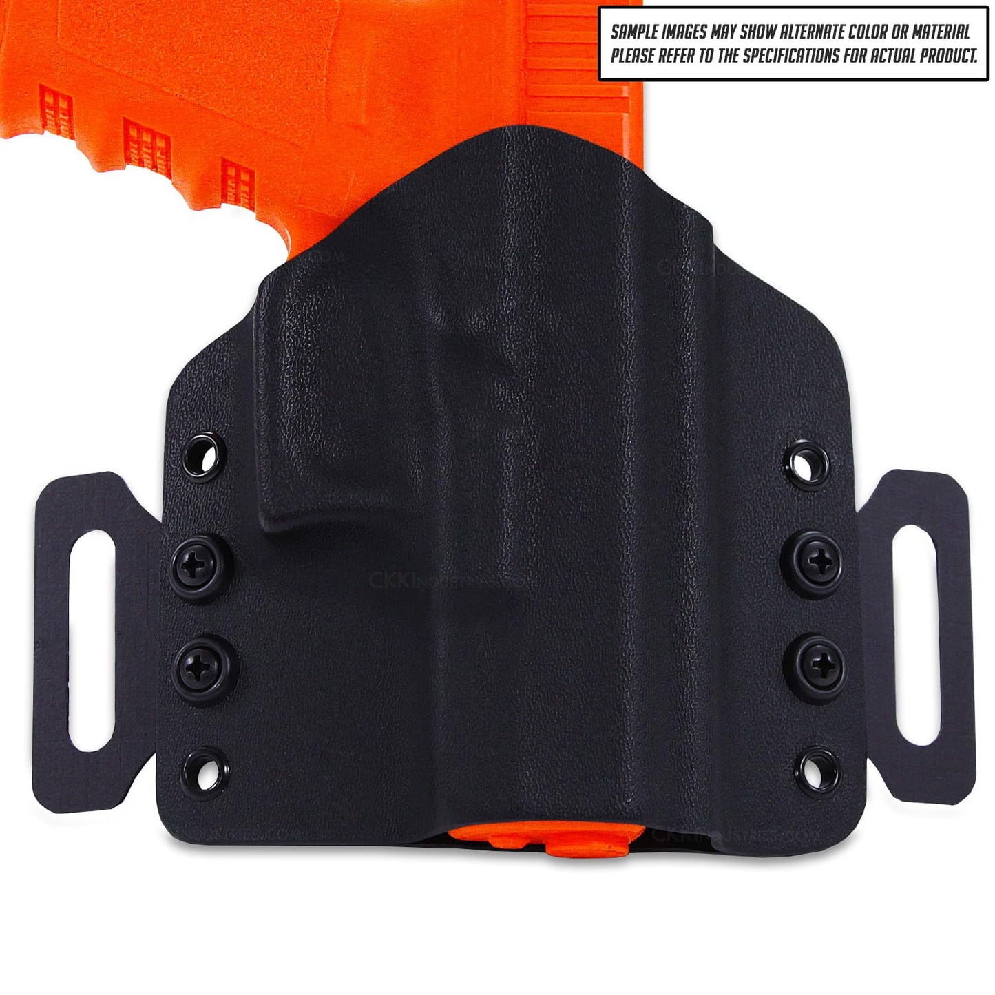 [1 Pair] OWB Curv Belt Loops for Holsters - (Black) - (No Hardware) - (12 Layers) - (Fits Belt Sizes Up to 1.50in) - Easy Installation - Ideal for Everyday Carry - USA Made