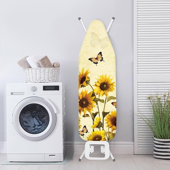 Sunflower Butterfly Ironing Board Cover Standard Size 15"x54" Iron Cover