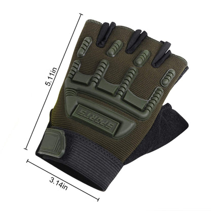 Biking Gloves Kids Boys Girls Cycling Exercise Half Finger Fingerless Gloves Child Motor Bike Riding Anti-Slip Weight Lifting Bikes Workout Climbing Bicycle Glove Gym Skate Glove