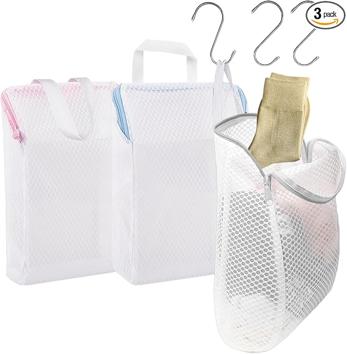 3 Pcs Laundry Bags Mesh Wash Bags