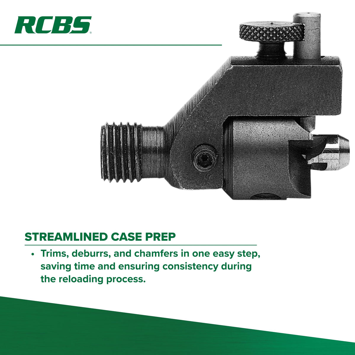 RCBS Trim Pro 3-Way Cutter .22 Cal, Case Trimmer with Chamfering and Deburring for .22 Caliber Cases
