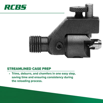 RCBS Trim Pro 3-Way Cutter .22 Cal, Case Trimmer with Chamfering and Deburring for .22 Caliber Cases