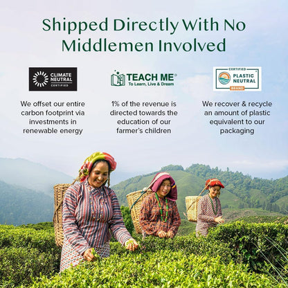 VAHDAM, Green Tea Variety Pack Sampler Assortment (36 Pyramid Tea Bags, 6 Flavor) | Non-GMO Project Verified Himalayan Green Tea with No Artificial Ingredients | Gifts for Women & Men