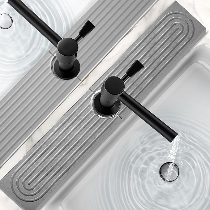 16 Inch Stone Faucet Mat for Kitchen Sink, Kitchen Sink Splash Guard-Water