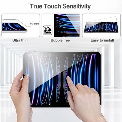 ProCase 2 Pack Screen Protector for iPad 9th 8th 7th Generation 10.2 Inch (2021/2020/2019), Tempered Glass Film for A2602 A2603 A2270 A2197 -Clear