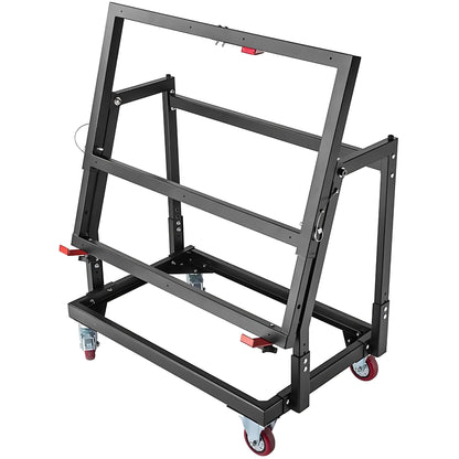 Rockler Material Mate Panel Cart and Shop Stand – Mobile Base Stand Contains Smooth Rolling 4” Casters – Mobile Workbench for Tools - Rigid Steel Frame Construction – Woodworking Tools and Accessories