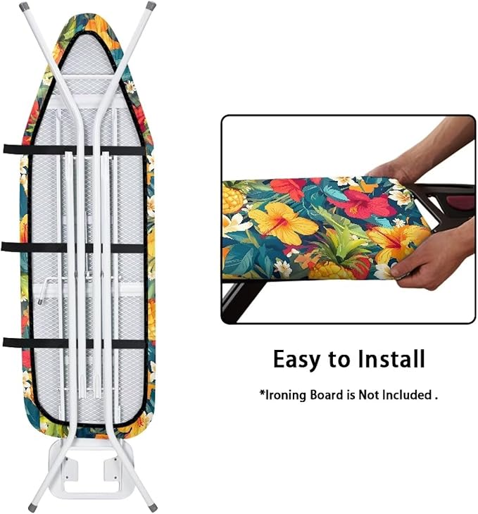 Cute Green Palm Ironing Board Cover and Pad Standard Tabletop Ironing Board
