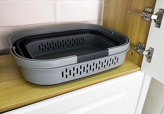 SAMMART 38L Collapsible Plastic Laundry Basket