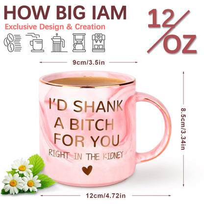 Valentines Galentines Day Gifts for Her - 12oz Funny Coffee Mug for Best Friend Girlfriend Besties BFF Mom Grandma Wife Sister Gifts from Sister Valentine's Birthday Mothers Day Present for Mom Women