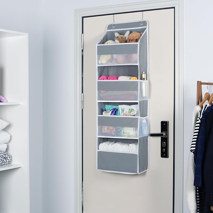 Univivi 4-Shelf Door Hanging Organizer Baby Door Storage Wall Mount Storage