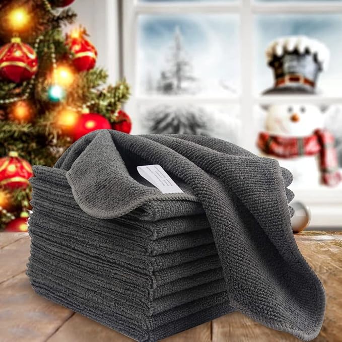 KinHwa Kitchen Washcloths for Dishes Absorbent Microfiber Dish Cloths Quick Dry