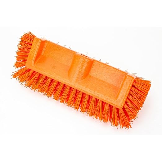SPARTA Multi-Level Tile Scrub Brush 12" Wide Brush Head, Heavy-Duty Tile