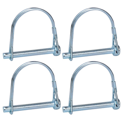 Trailer Coupler Pin, 4PCS Tivnhuils Hitch Pin Safety Coupler Pin, Zinc Plated Carbon Steel Trailer Pin Hardware Pins , 1/4" x 2.16", Small