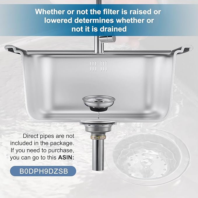 ZM Kitchen Sink Stainless Steel Basket Strainer