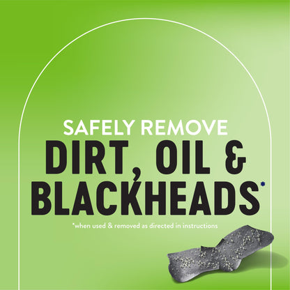 Biore Charcoal Deep Cleansing Pore Strips, Nose Strips for Blackhead Removal on Oily Skin, Features C-Bond Technology with Instant Pore Unclogging, 18 Count