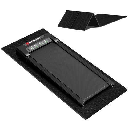 Stepwaver Walking Pad Mat for Carpet, Treamill Mat for Hardwood Floors, High Density, 0.2" Thickness, Folable, Floor Protection Mats for Bike, Elliptical, Treadmill