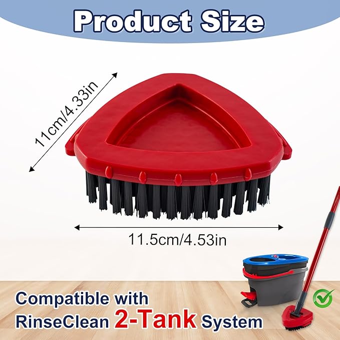 Scrubber Mop Head for Ocedar, Upgrade Scrub Brush for Ocedar, Spin Mop Scrub