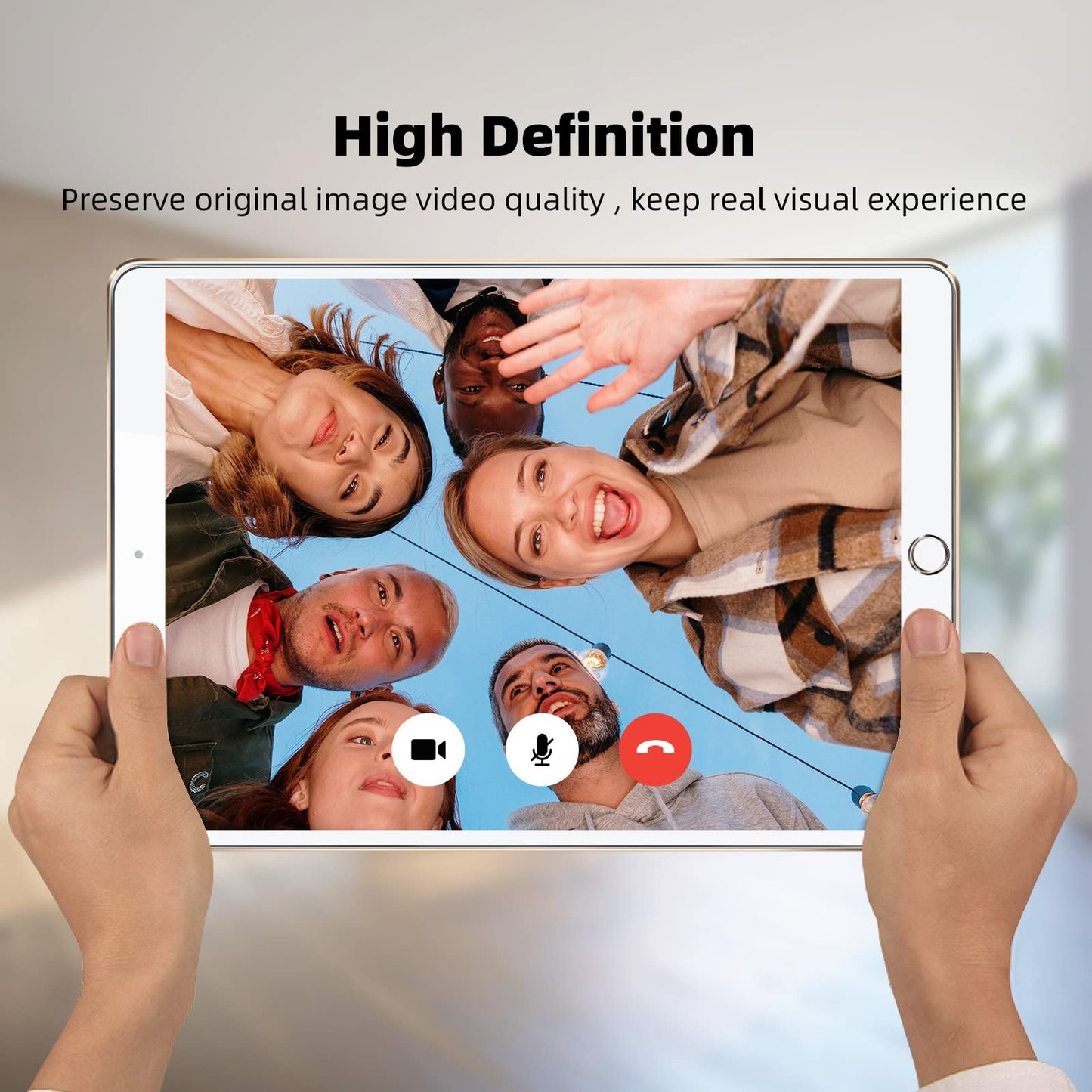 NEW'C 2 Pack Designed for iPad (A16) 11th Generation 2025, iPad 10th Generation 10.9 inches 2022 Screen Protector Tempered Glass, Bubble Free, Ultra Resistant (Easy Installation Frame)