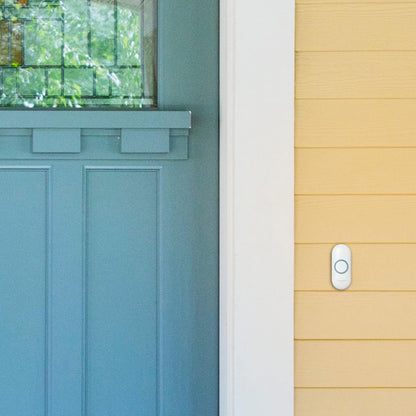 Honeywell Home RPWL400W2000 Honeywell Series 3, 4, 5, 9 Wireless Doorbell Push Button with Halo Light, White