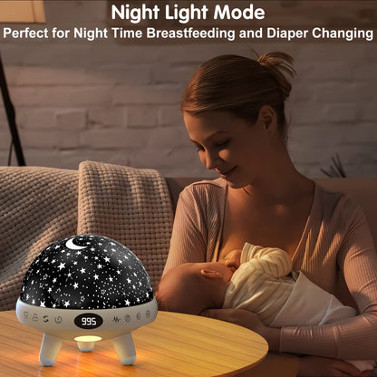 YACHANCE Kids Night Light Projector with White Noise Machine, 29 Soothing Sounds Star Projector, Baby Sensory Lights Toys for Children, Boy & Girls Gifts, Sound Machine with Timer and Remote
