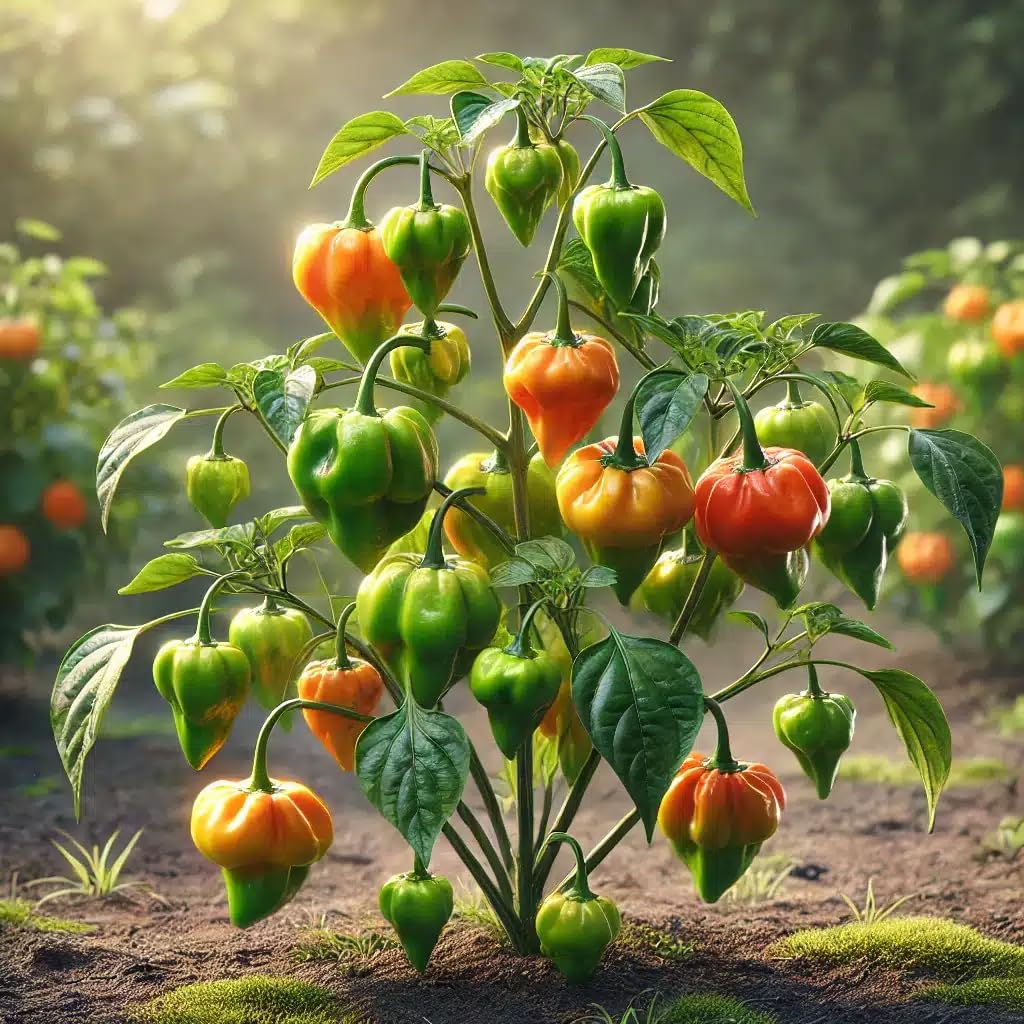 Live Plant - Habanero Pepper (Capsicum Chinense) 12″- 24″ Inches Tall