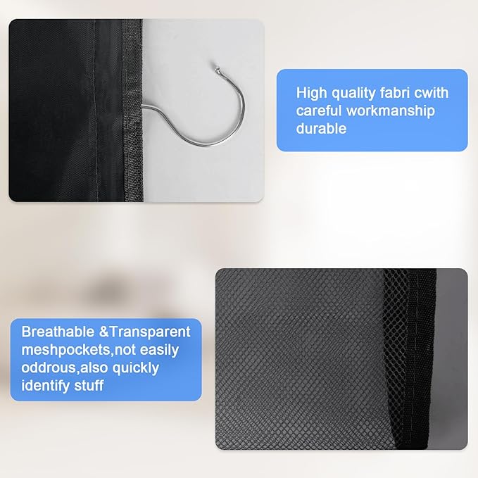 2-Pack Hanging Organizer for Closet