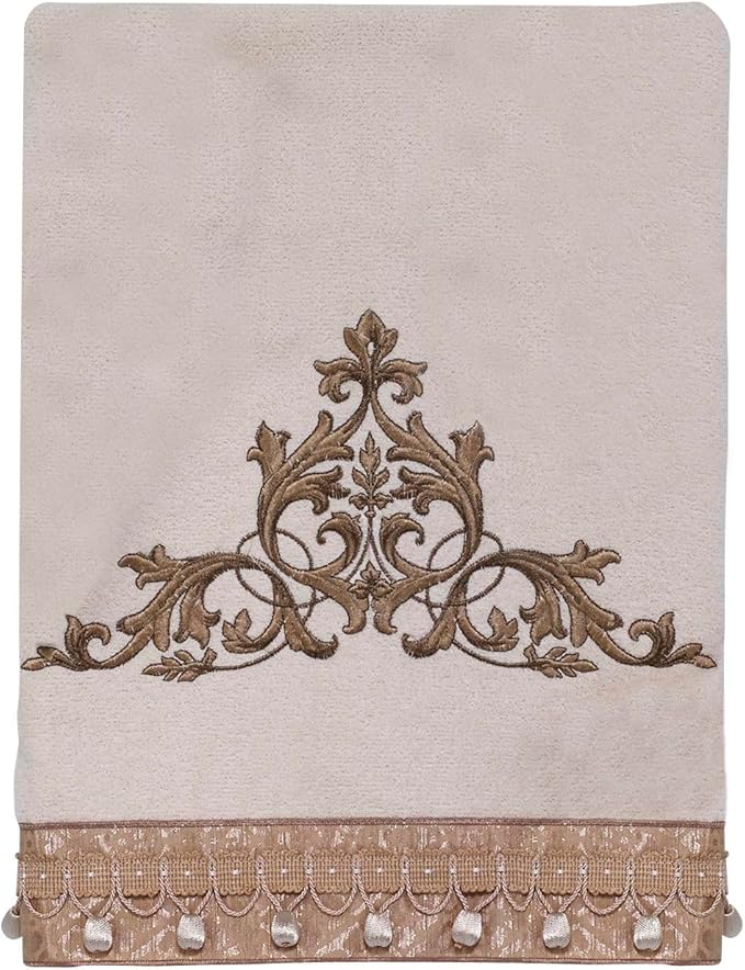 Avanti Linens - Bath Towel, Soft & Absorbent Cotton Towel, Embroidered Bathroom
