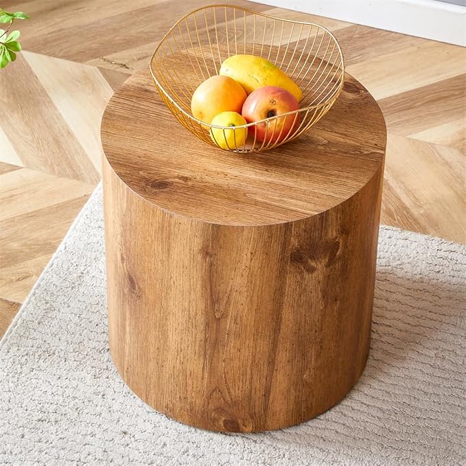 Round Side Table, End Table Living Room Table, Sofa Couch Bedside Table