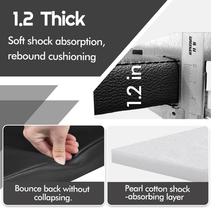 JZHLLA Foldable Mechanics Mat for Garage Work, 48 X 16 X 1.2 in Thick EPE Knee Pad Waterproof PU Leather Folding Mat with Carry Handle Portable for Garage, Garden, Home Gym Kneel or Lie Down