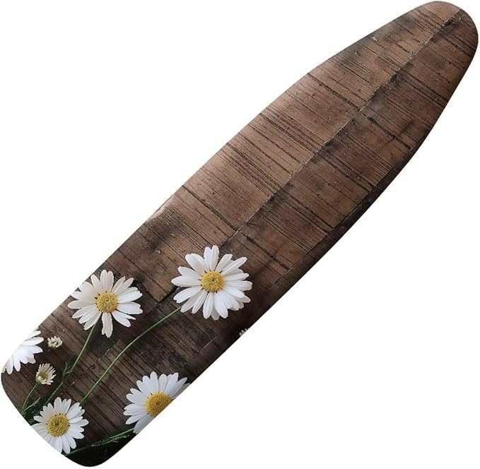 Wood Dasiy Floral Ironing Board Pad Ironing Board Cover and Pad 15" x 54"