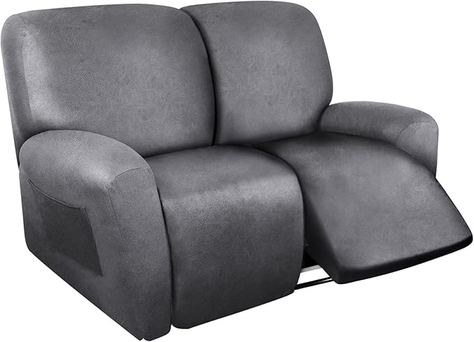 ANARACHON Loveseat Recliner Cover Leather Look Recliner Loveseat Covers