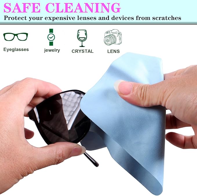 8 Pack Multicolor Premium Microfiber Cleaning Cloths&Wipes