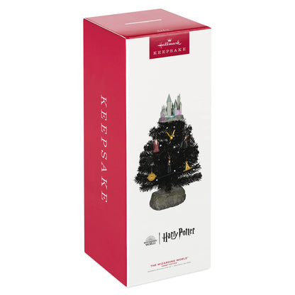 Hallmark Keepsake Christmas Ornament 2022, Miniature Harry Potter The Wizarding World Mini Set with Tabletop Tree Set