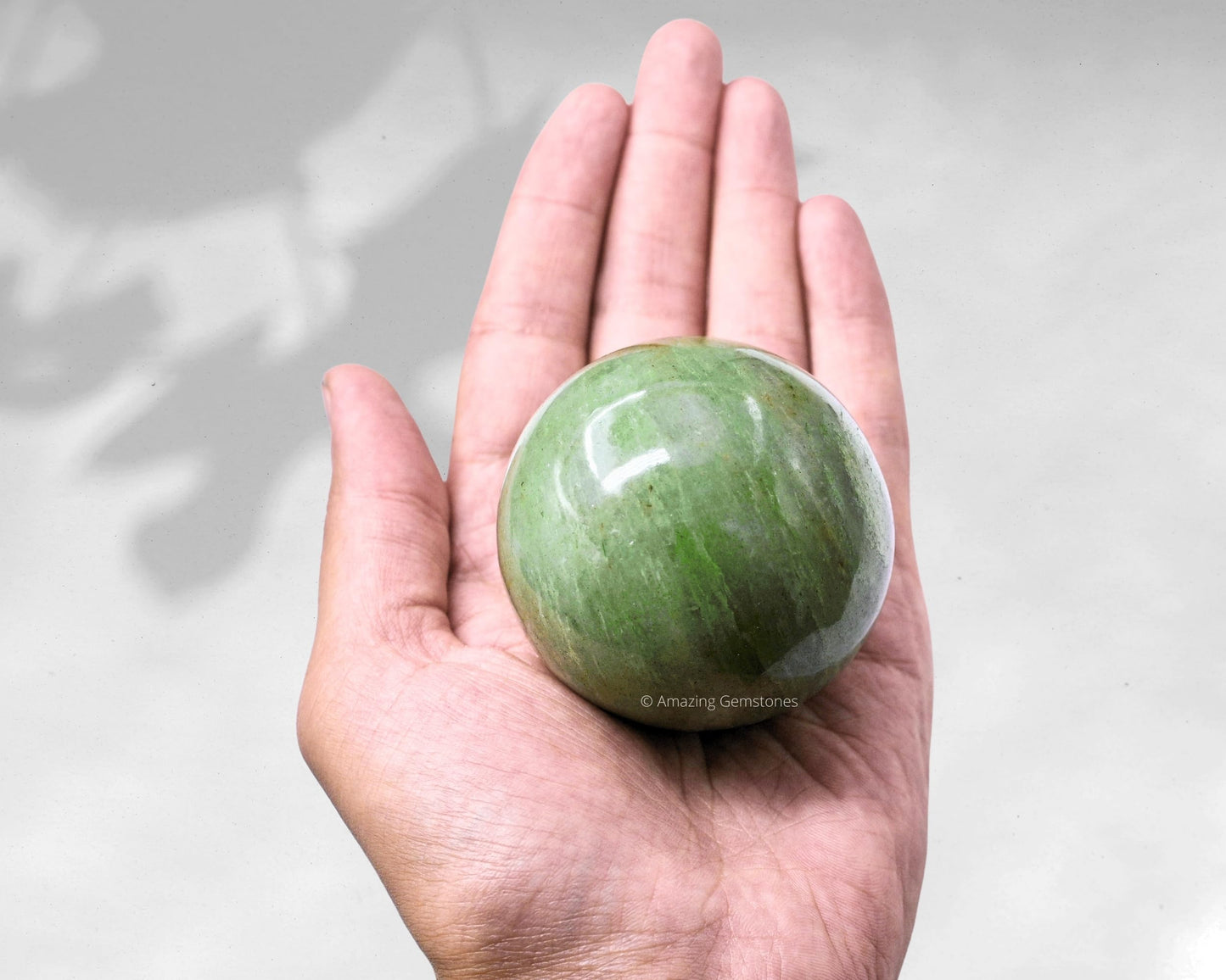 Amazing Gemstone Green Aventurine Crystal Ball with Stand - 2.5 Inches Large Crystal Sphere Meditation Balls for Witchcraft and Decorative Balls
