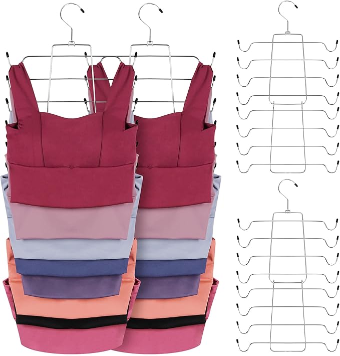 ZEDODIER 6 Pack Tank Top Hanger Space Saving, Bra Hangers