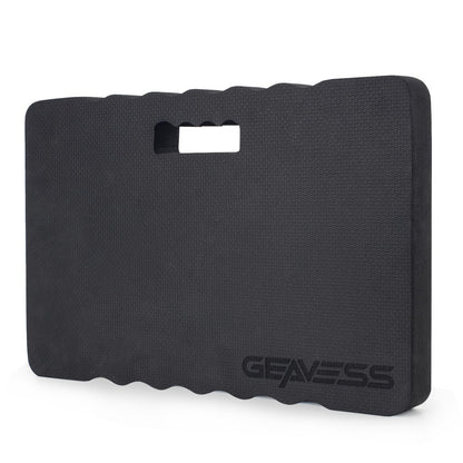 GEAVESS 1.5" Extra Thick Garden Kneeling Pad, Comfortable Foam Knee Pad with Handle, Durable Supportive Knee Cushion for Gardening, Yard Work, Car Repairing, Workshop, Baby Bathing, 17.5"x11", Black