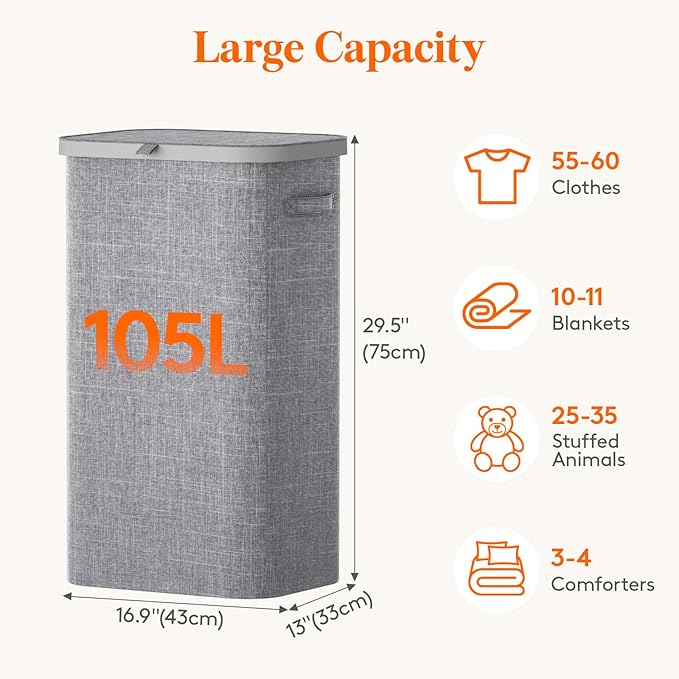 Lifewit 105L Large Laundry Basket