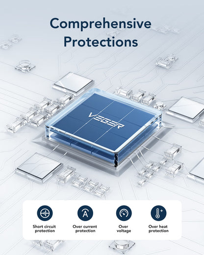 VEGER Portable Charger for iPhone Built in Cables and Wall Plug, 10000mah Slim Fast Charging USB C Power Bank, Travel Essential Battery Pack Compatible with iPhones, iPad, Samsung More Devices(Pink)