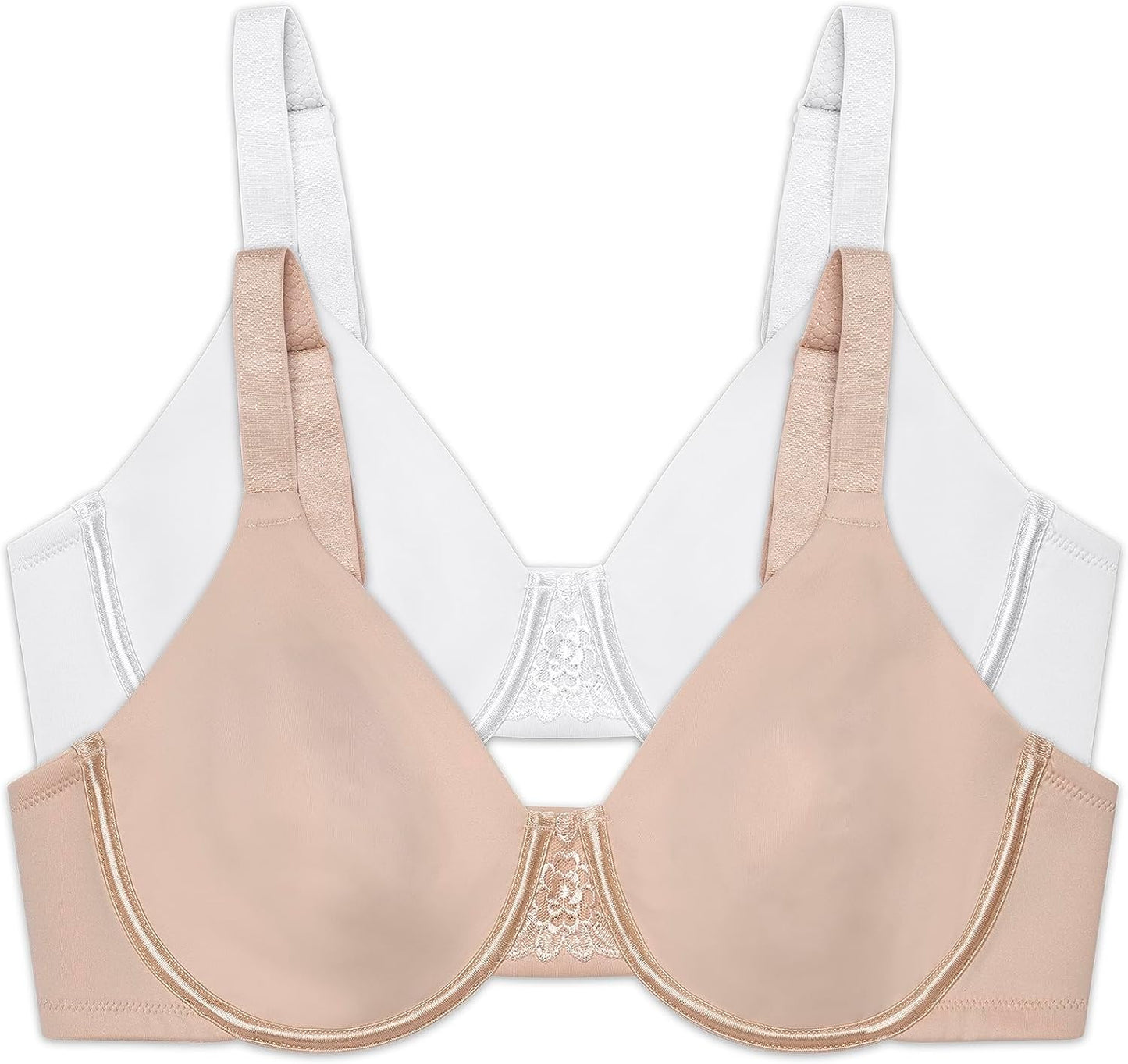 Vanity Fair Women's Beauty Back Smoothing Minimizer Bra, Minimizes Bust Line up to 1.5", Non Padded Cups up to H