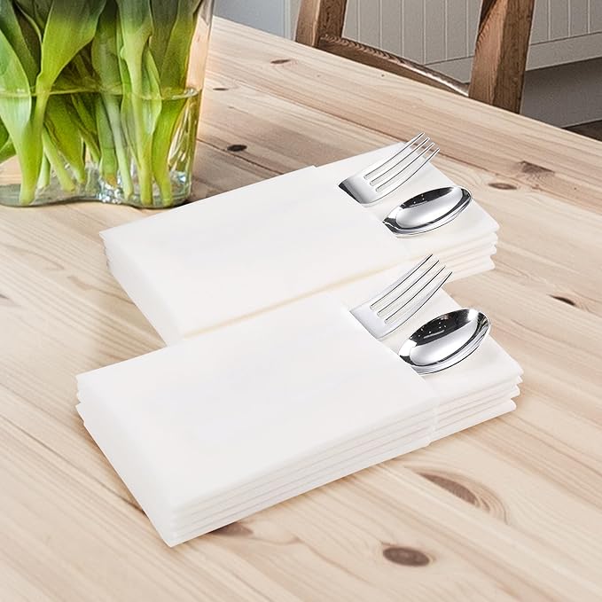 200 Pack Disposable Guest Towels Soft and Absorbent Linen Feel Paper Hand