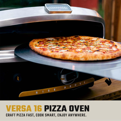 Halo Versa 16 Propane Gas Outdoor Pizza Oven with Rotating Cooking Stone | Portable Appliance for all Outdoor Kitchens | Oven Cover Included