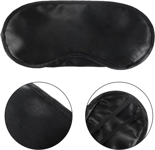 Mudder Blindfold Eye Mask Shade Cover for Sleeping with Nose Pad, 10 Pack