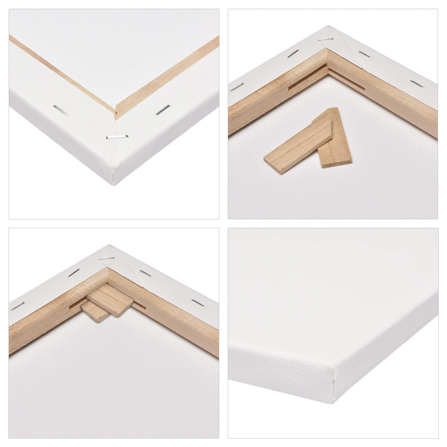 Artina FSC® Canvas for Painting 60x80 cm - 2pcs Blank Canvases for Art for Acrylic, Watercolour & Oil Painting - 100% Cotton Canvas Stretcher Frame 280 g/m² - Akademie