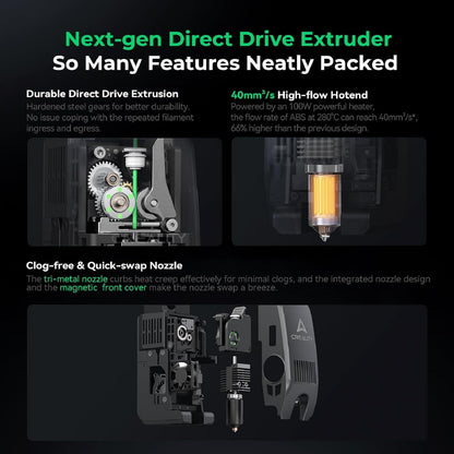 Creality K2 Plus Combo 3D Printer,Multi Color Printing with New CFS,Max 600mm/s Printing Speed,Full-auto Leveling,Next-Gen Direct Drive Extruder,Dual Al Camera,Build Volume 13.78 * 13.78 * 13.78Inch